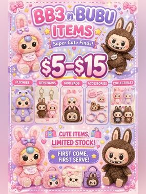 BB3 authentic with boxes and card,BUBU accessories